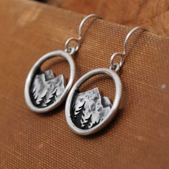 The Mountains Are Calling Earrings - Picture 3 of 5